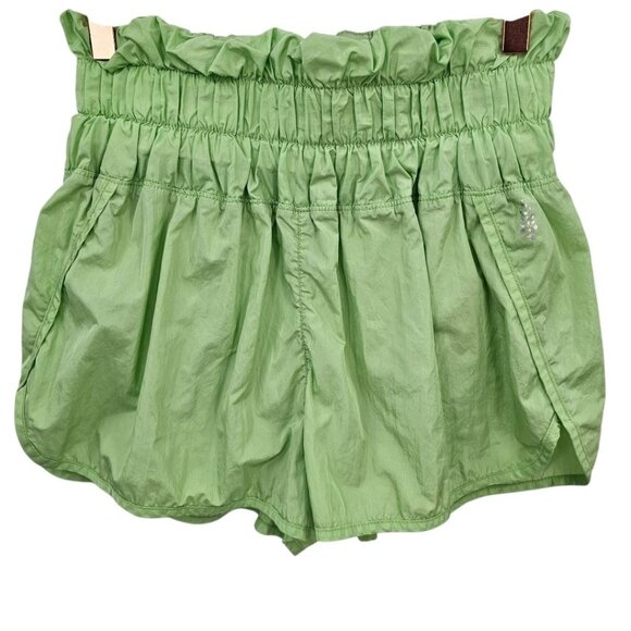 Free People Womens M The Way Home Active Gym Shorts in Lime Green - Picture 2 of 10